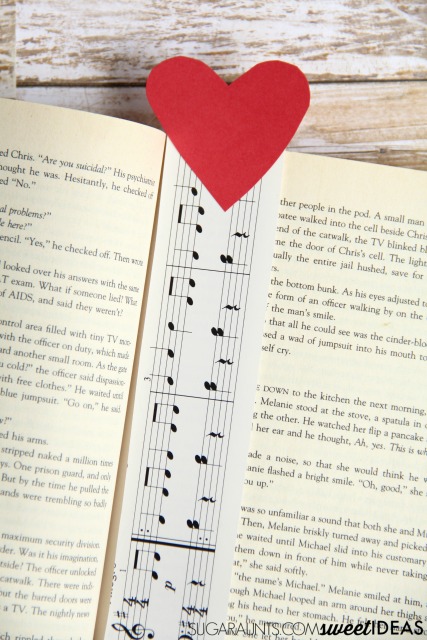 Music note bookmark craft Music note bookmark craft