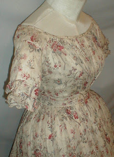 All The Pretty Dresses: 1830's Floral Print Dress