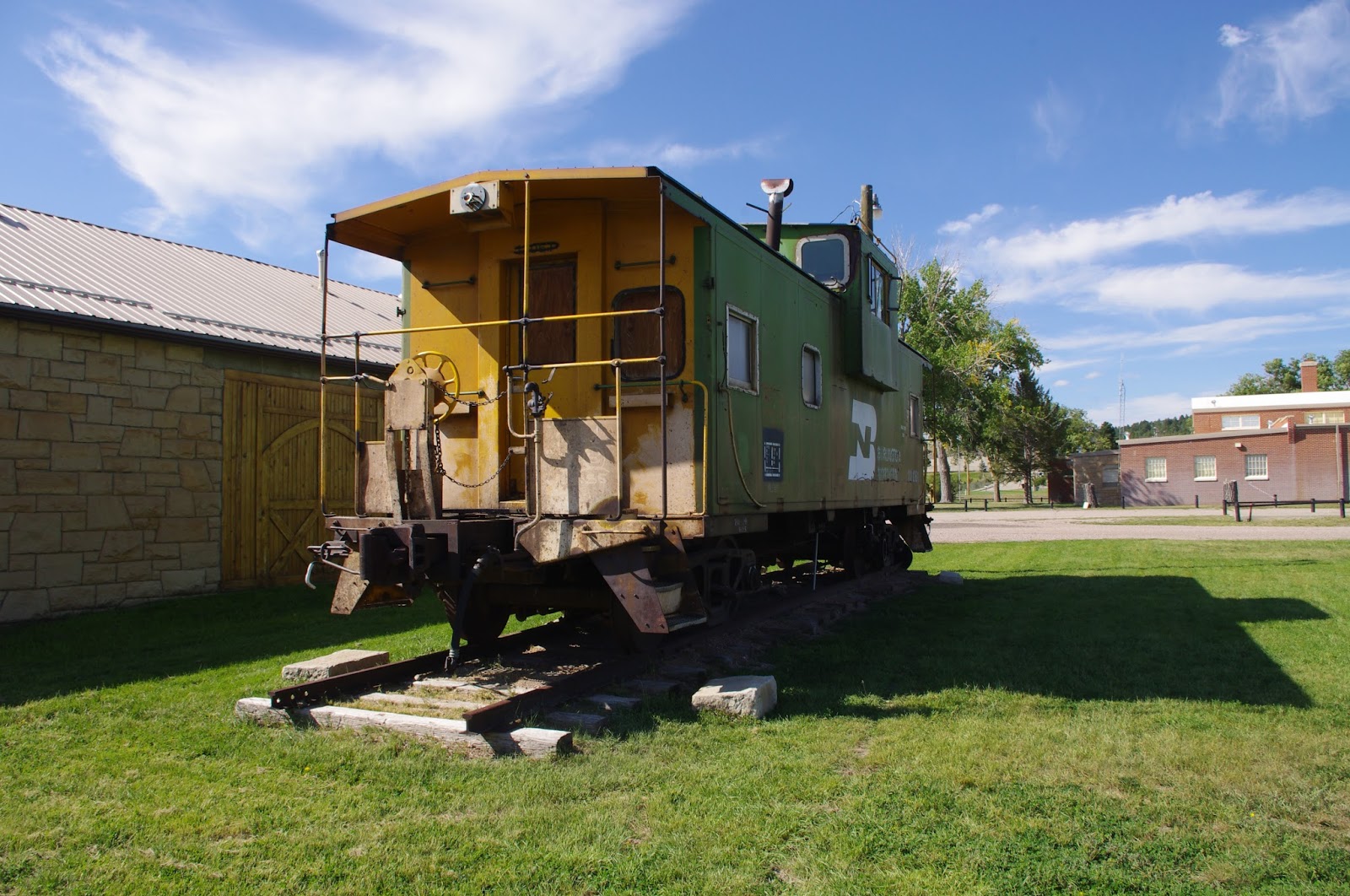 Railhead Railroad displays at Anna Miller Museum, Newcastle Wyoming