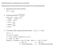 Pembahasan Latihan Soal Persamaan Trigonometri Dan Identitas Trigonometri Pembahasan Latihan Soal Persamaan Trigonometri Dan Identitas Trigonometri