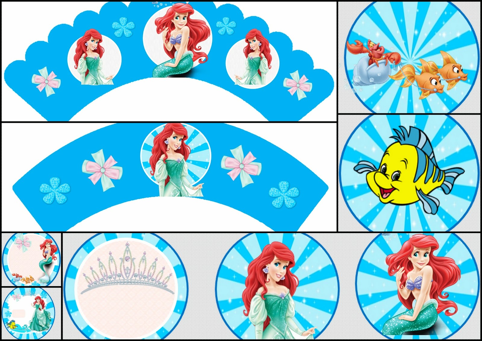The Little Mermaid Free Printable Toppers And Wrappers Oh My Fiesta The Little Mermaid Free Printable Toppers And Wrappers Oh My Fiesta