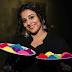 Vidya Balan Holi Celebration Stills In Black Dress