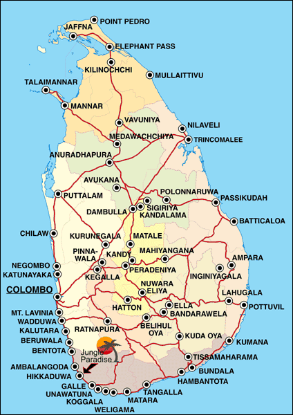 Sri Sri Lanka!!: Lennot + kartta