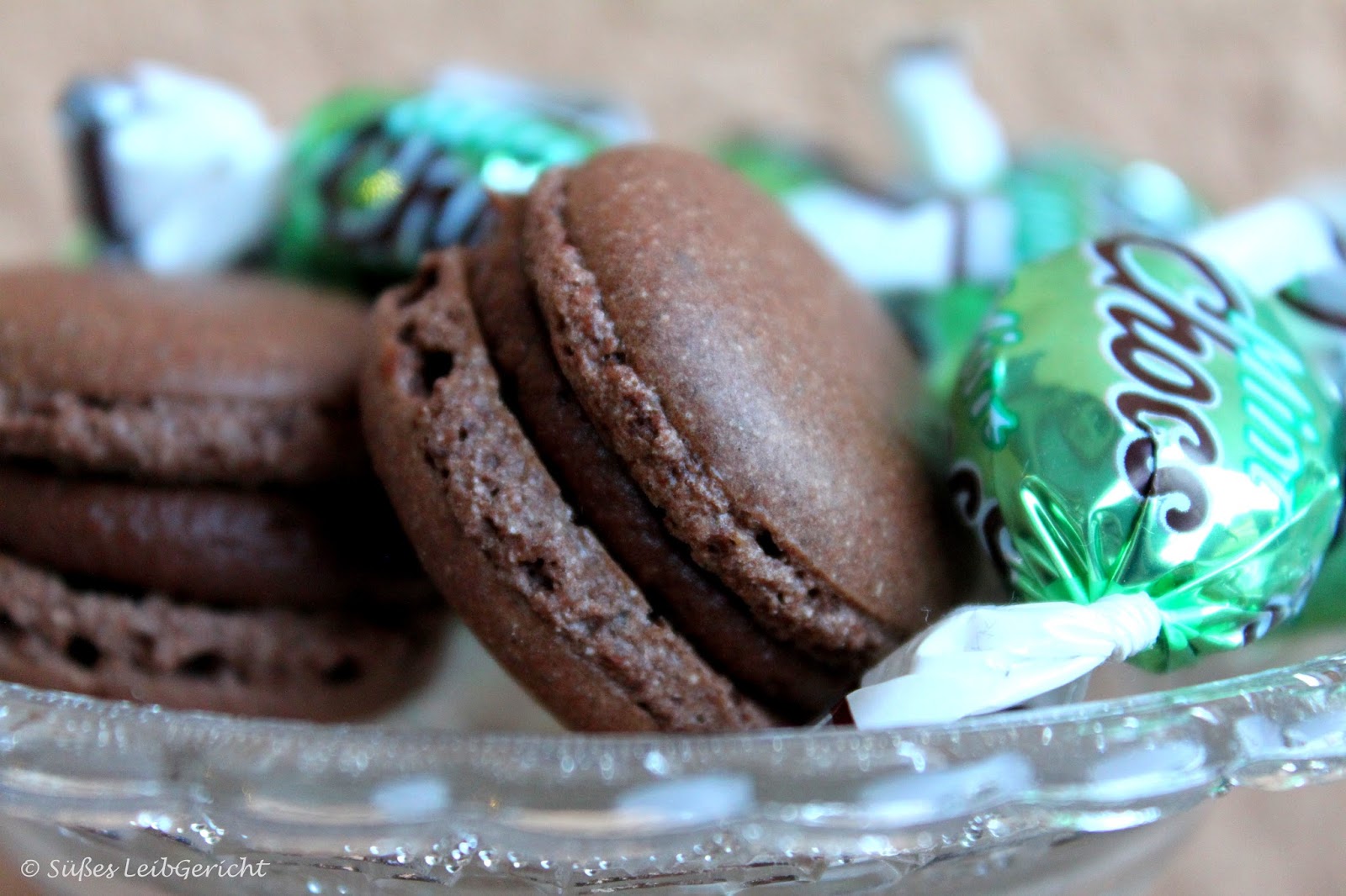 Süßes LeibGericht: Schoko-Minz-Macarons