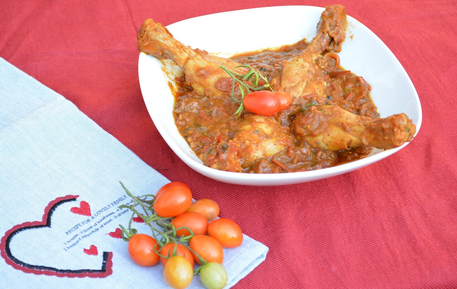 My Cooking Experiments......... Chicken Drumsticks In Cherry Tomato Gravy