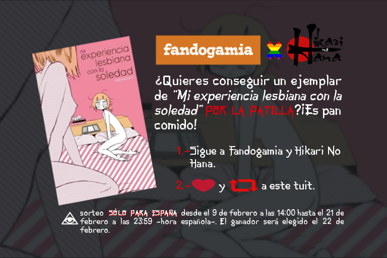 Sorteo Fandogamia x Hikari No Hana (Twitter) - Mi experiencia lesbiana con la soledad, Kabi Nagata