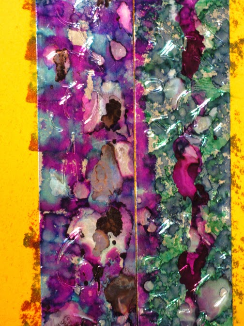 Cecilia Swatton Embossing with Stencils on Aluminum Tape