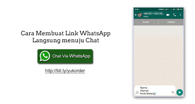 Cara Membuat Link WhatsApp menuju Chat Langsung Cara Membuat Link WhatsApp menuju Chat Langsung