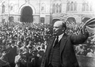 Lenin en la Plaza Roja en 1919
