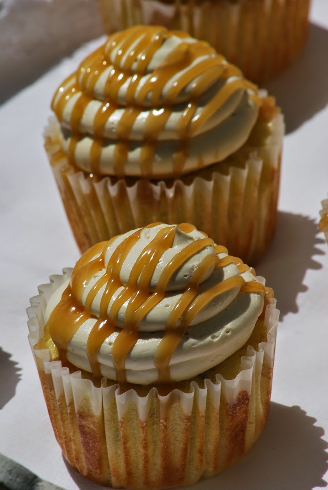 My story in recipes Caramel Banana Cupcakes
