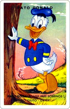 Juego Familias Walt Disney Carta Pato Donald 1