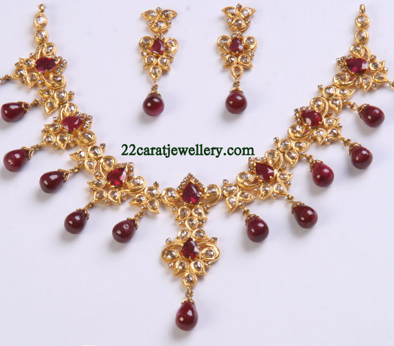Uncut Diamond Long Chain and Necklace Gallery 4 Jewellery Designs