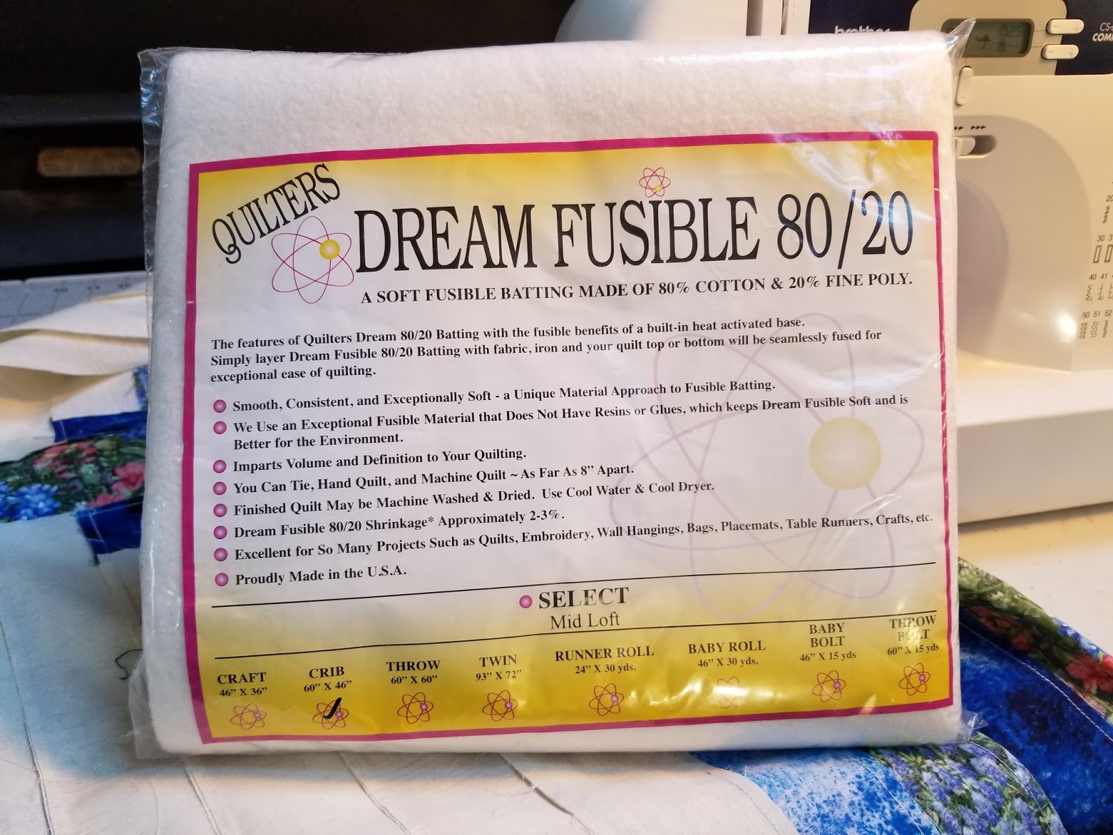 Bluegrass Stitches & KY Whittaker Creations Cross Quilt & Fusible Batting