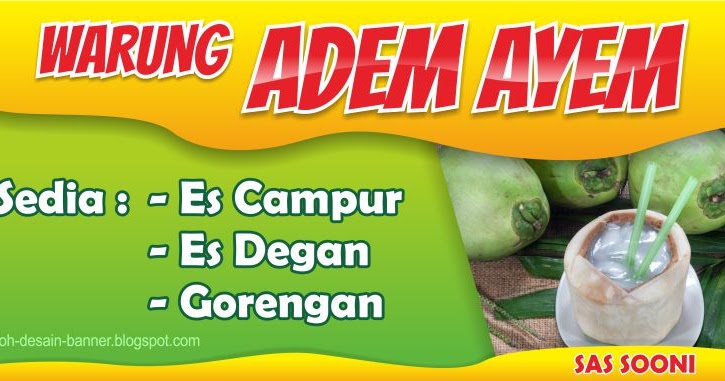 Contoh Banner Es Degan - Merry Ccc