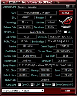 VGA NVIDIA ASUS X550JX-XX031D Core i7