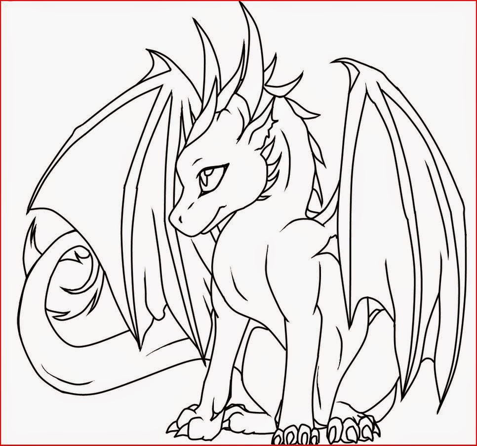 Coloring Pages Female Dragon Coloring Pages Free and