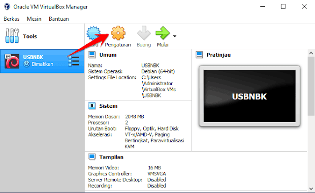 Cara Menjalankan VDI Pada Komputer Server Tanpa Tersambung PC Client  2