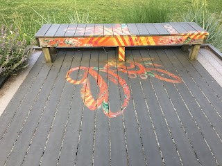 Painted Upcycled Benches Not Just A Place to Sit