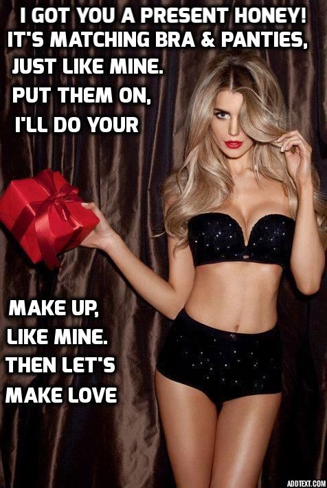 A present fro you - Sissy TG Caption.