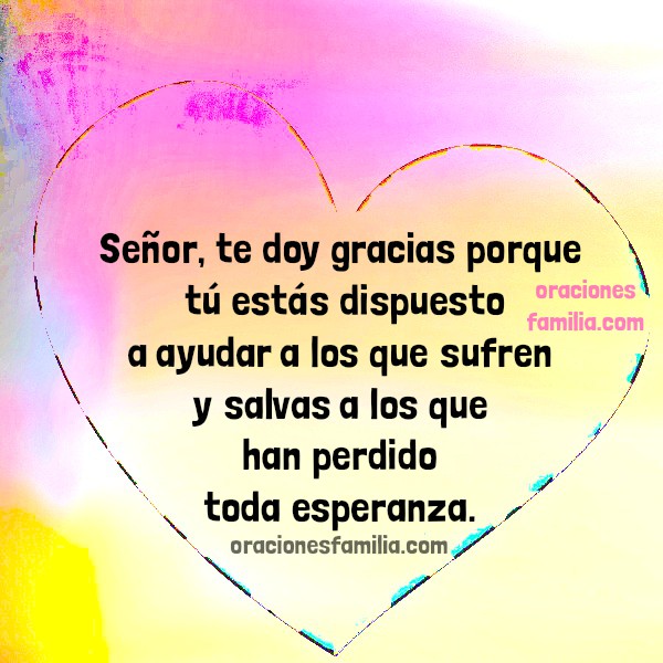 Oraciones Cortas con frases para agradecer a Dios por