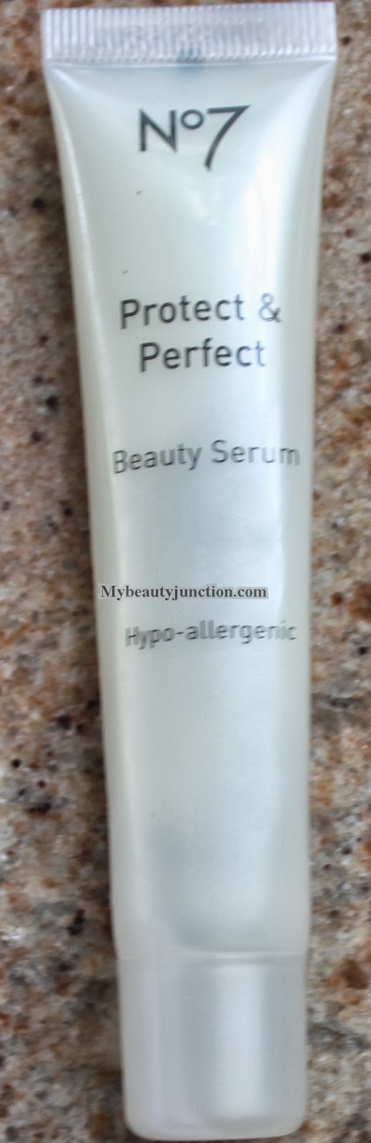 Boots No7 Protect and Perfect Beauty Serum swatch and review