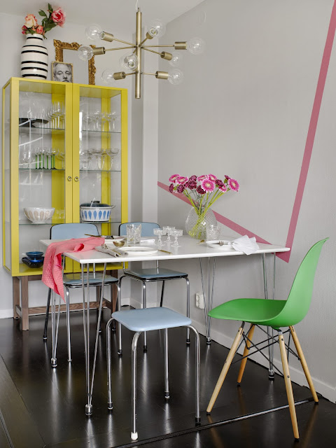 Renter uses 'whim method' to bring boho decor to Oslo home - dining room BoHoHome.com @bohosusan