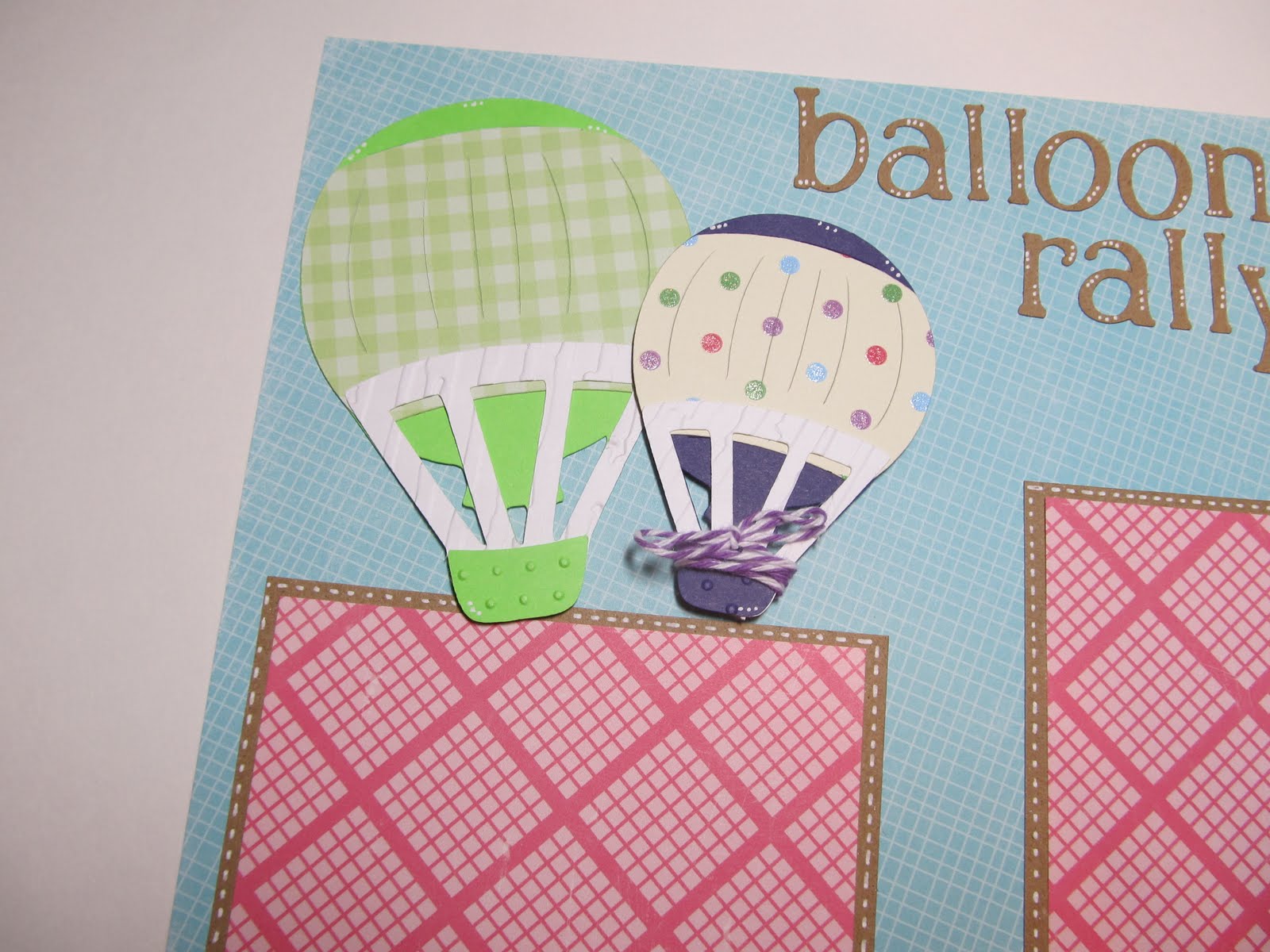 Creative Cricut Designs & More.... Balloon Rally Scrapbook Layout