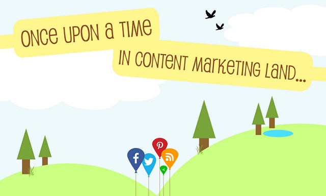 Image: Once Upon A Time in Content Marketing Land #infographic
