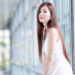 Lee Ji Min Pretty in White Dress