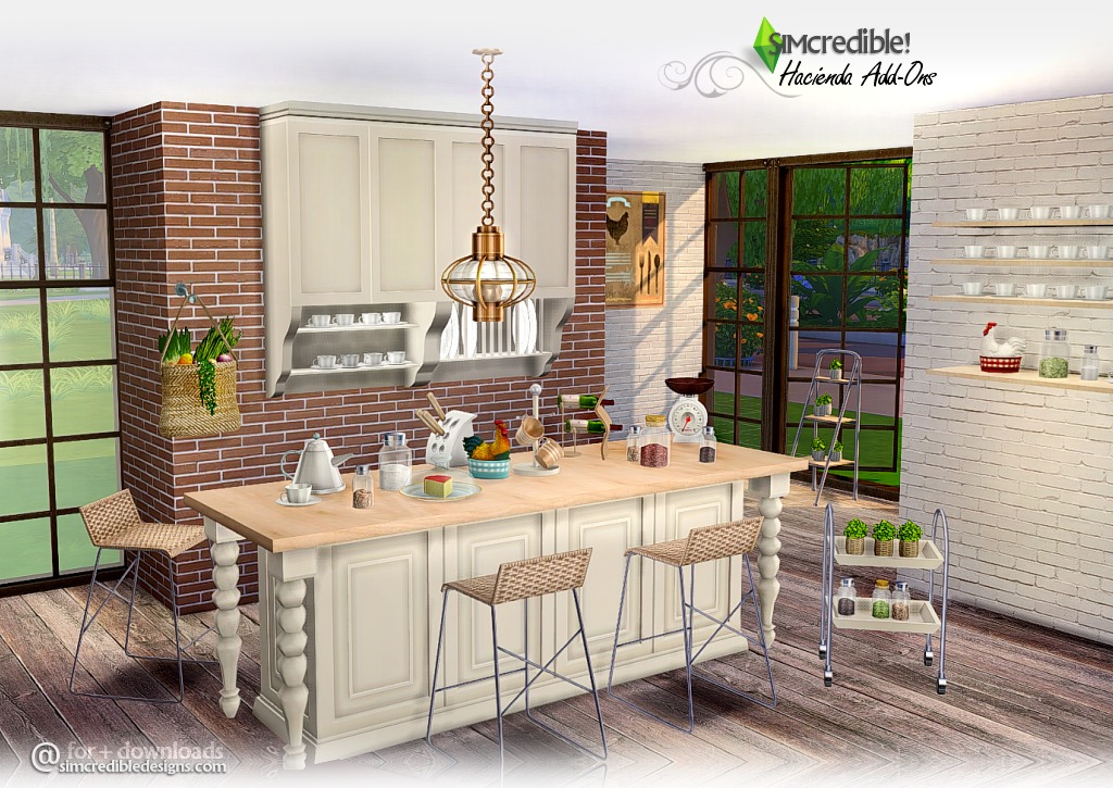 My Sims 4 Blog: Hacienda Kitchen Clutter by Simcredible Designs