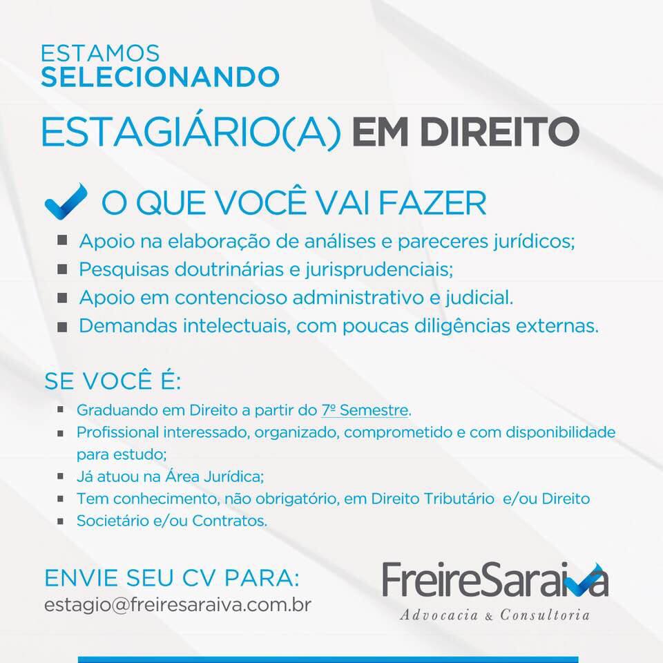 Estágio – Escritório de Advocacia – Graduação em Direito