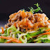 Spaguetti de vegetales con salsa bologñesa