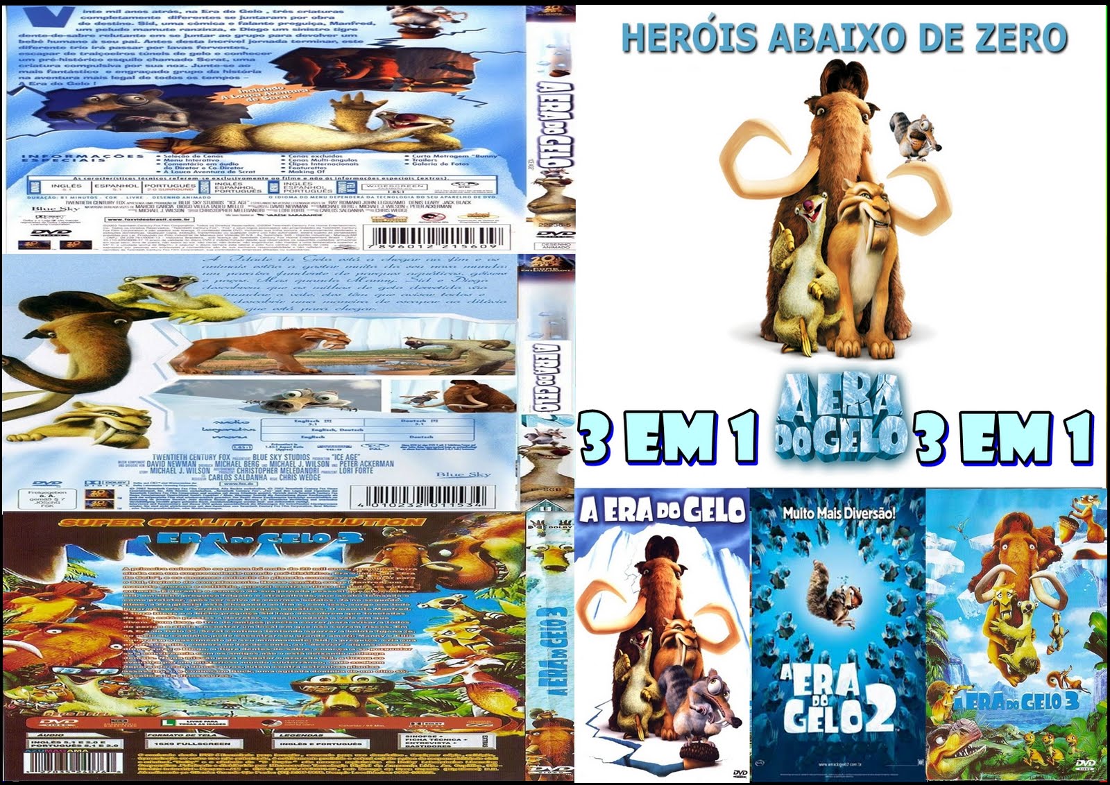 A Era do Gelo 3 EM 1 Big Torrents A Era do Gelo 3 EM 1 Big Torrents