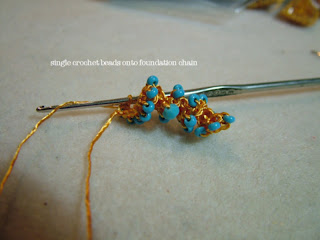 how to make beaded crochet earrings - ClearlyHelena