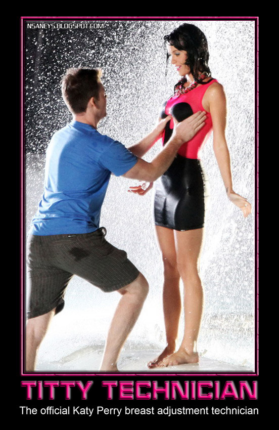 Nsaney�z Posters II Katy Perry Official Boob Adjustment