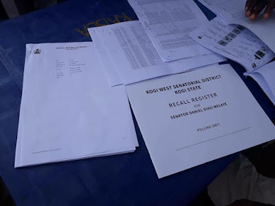 Photos: Kogi residents file out to sign recall register for Senator Dino Melaye