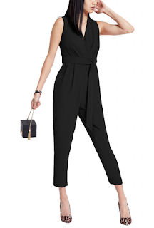 Salopeta neagra, eleganta, cu cordon in talie Salopeta neagra, eleganta, cu cordon in talie