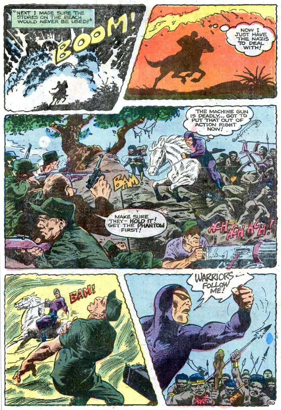 The Phantom v2 #67 charlton comic book page art by Don Newton