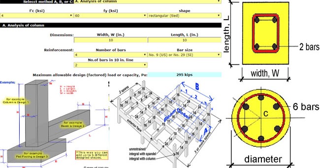 أنجز كل حسابات الكانات المستخدمة فى التسليح - مجلتك المعمارية