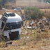 Caminhão com 18 toneladas de legumes tomba na BR 407