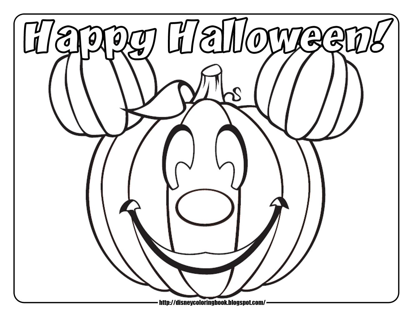 Disney Coloring Pages And Sheets For Kids Mickey And Friends Halloween 