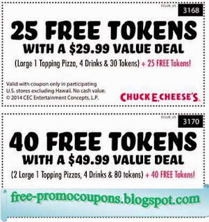 Free Printable Chuck E Cheese Coupons Free Printable Chuck E Cheese Coupons