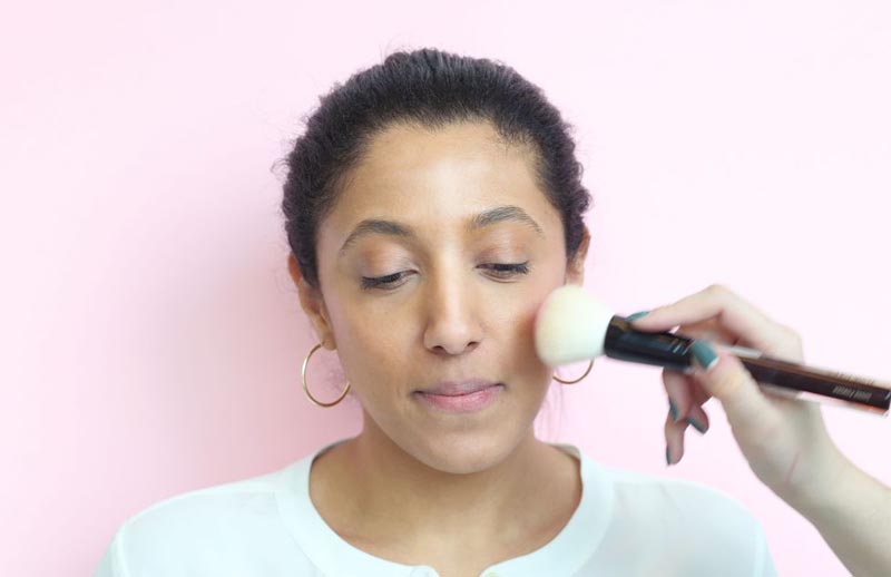 Dust on a peachy pink blush. 3 Easy and Gorgeous Valentine's Day Makeup Ideas