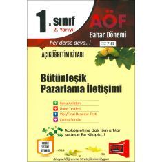Yargı Açıköğretim 1.Sınıf 2.Yarıyıl Bütünleşik Pazarlama İletişimi Kod:2107 Yargı Açıköğretim 1.Sınıf 2.Yarıyıl Bütünleşik Pazarlama İletişimi Kod:2107