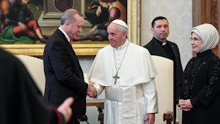 Erdogan se reúne con el papa Francisco en el Vaticano Erdogan se reúne con el papa Francisco en el Vaticano