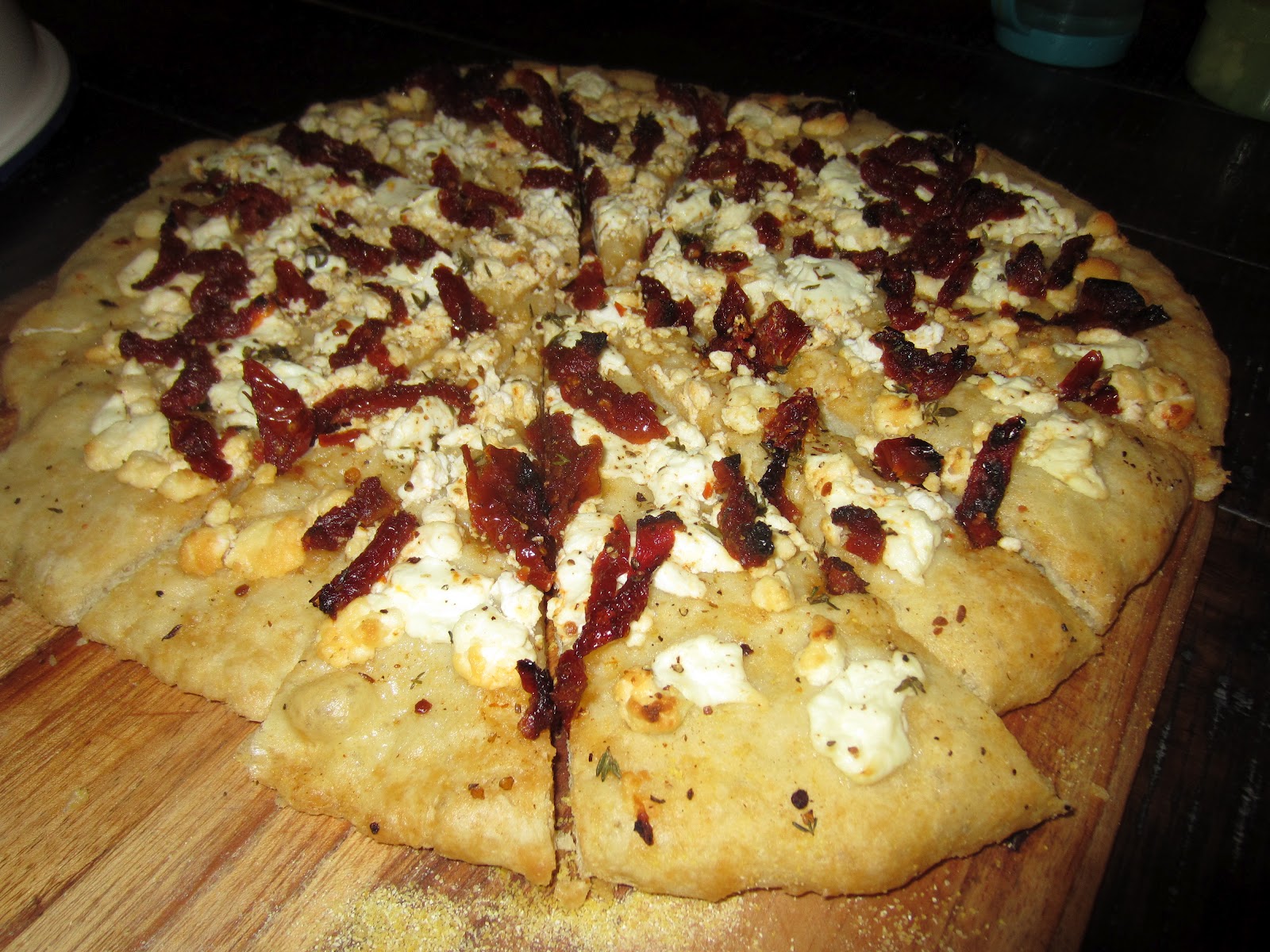 Pizza Freak SunDried Tomato & Goat Cheese Pizza; Ice Cream Cookie