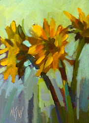 acrylic sunflowers painting sunflower paint acrylics 6x8