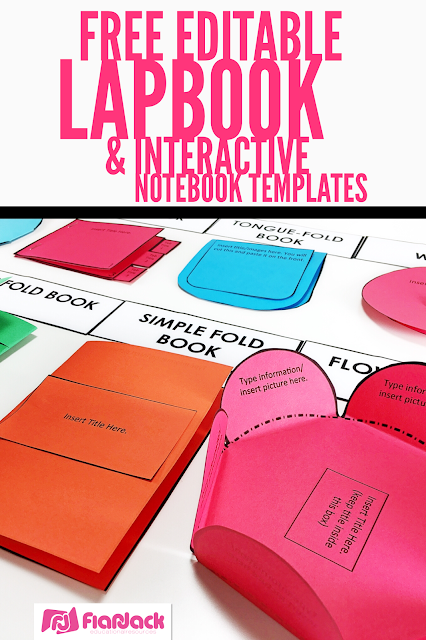 FlapJack Educational Resources Free Editable Lapbook Interactive 