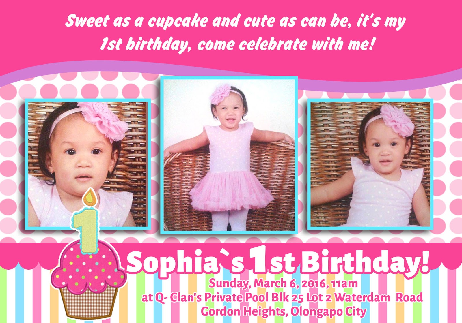 1st birthday tarpaulin and