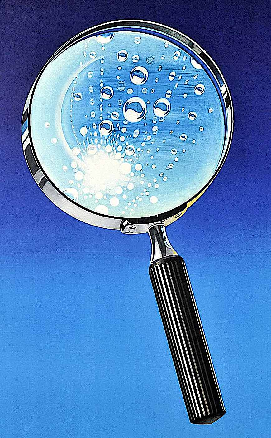 Herbert Leupin a Herbert Leupin illustration of a magnifying glass